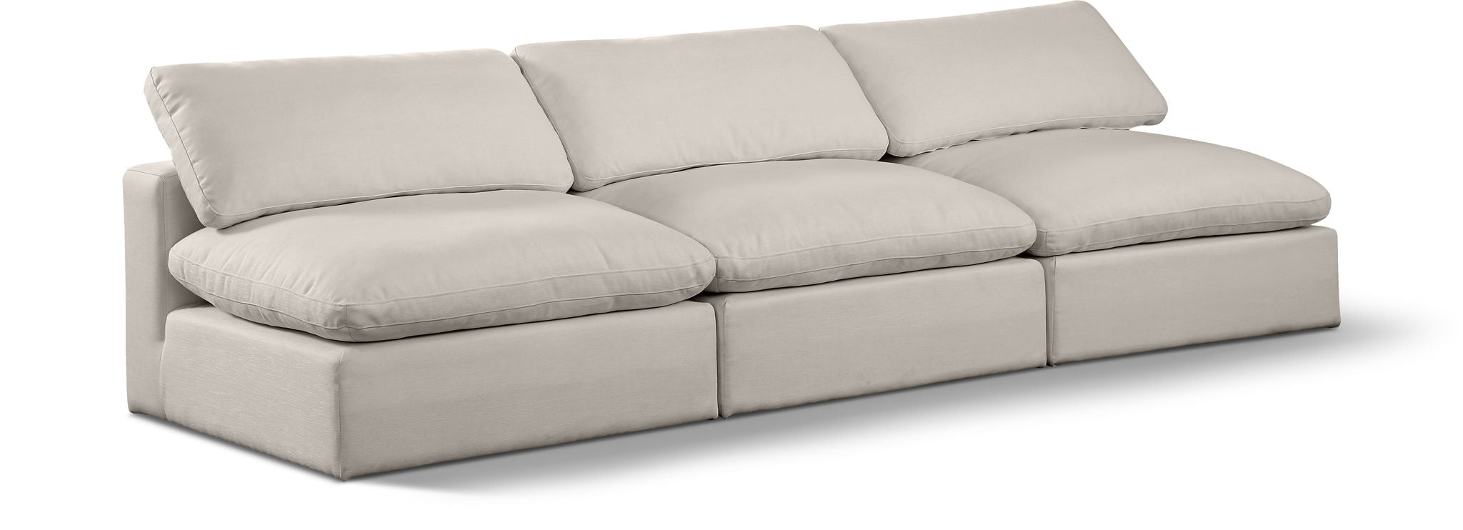 Comfy - Linen Modular Armless Sofa 3 Seats - Urban Living Furniture (Los Angeles, CA)
