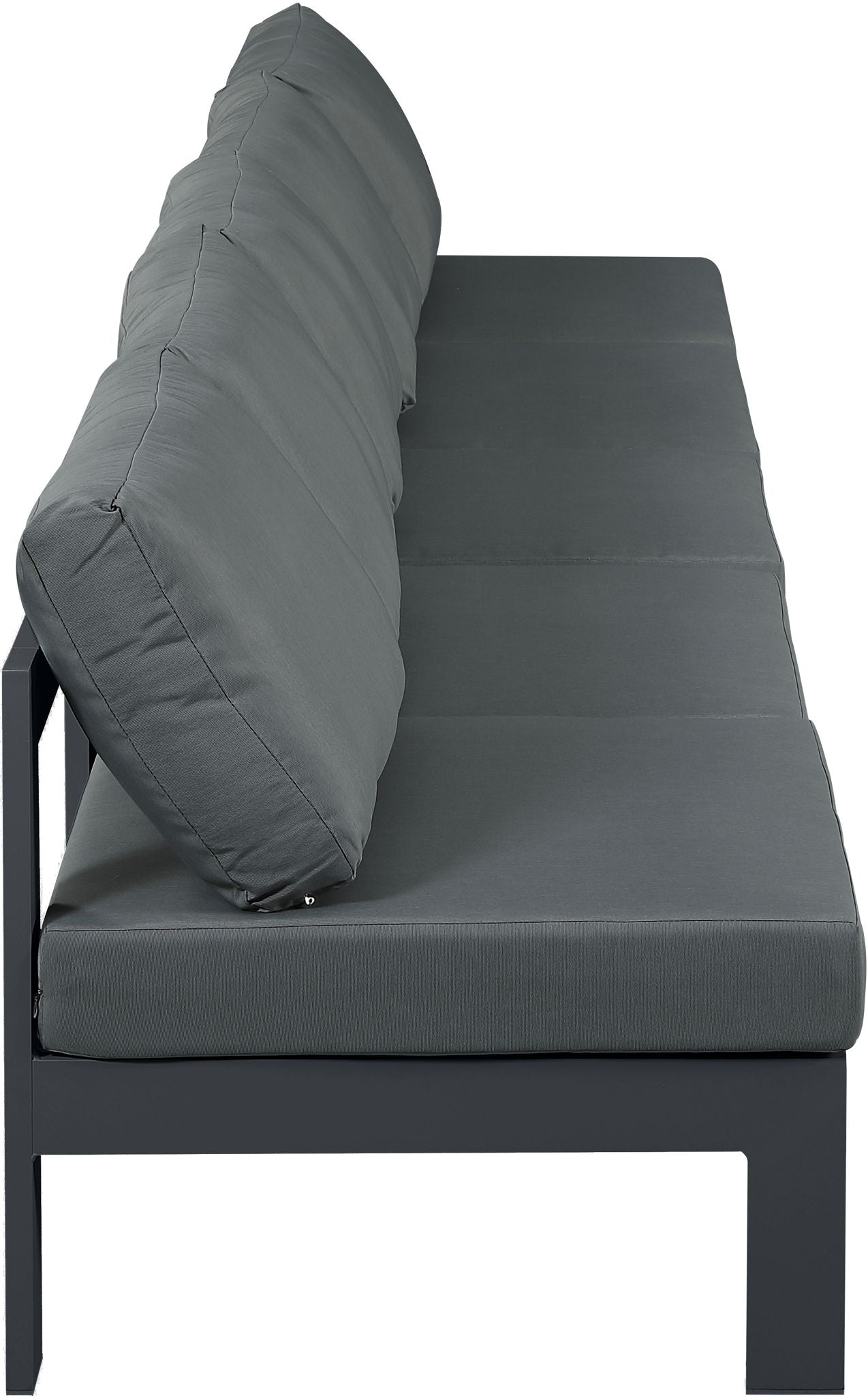 Nizuc - Outdoor Patio 5 Seat Modular Armless Sofa With Gray Frame - Urban Living Furniture (Los Angeles, CA)