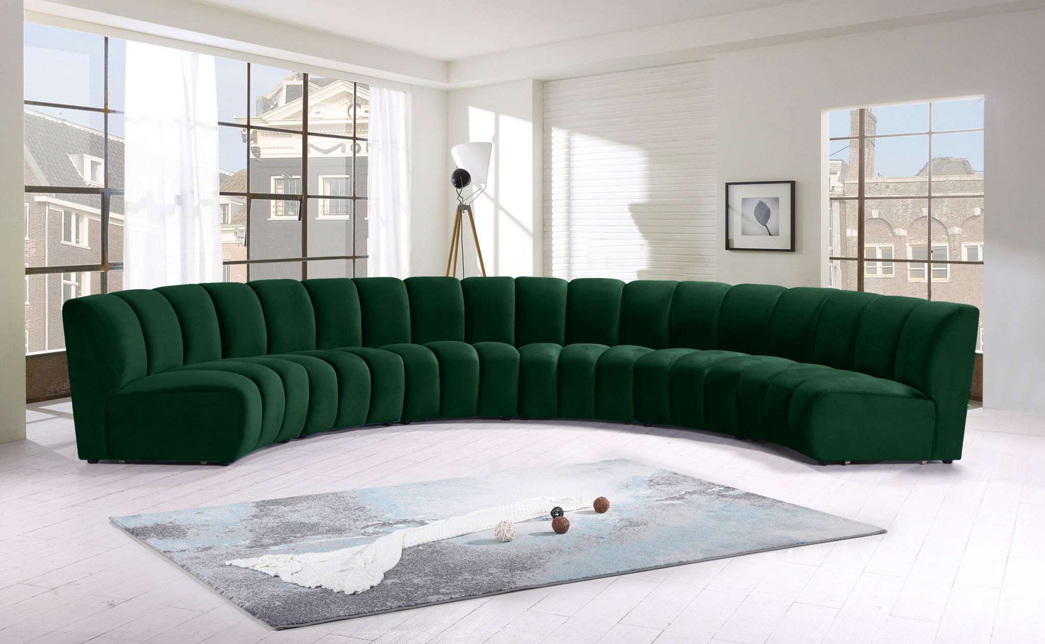 Infinity - 6 Piece Velvet Modular Sectional - Urban Living Furniture (Los Angeles, CA)