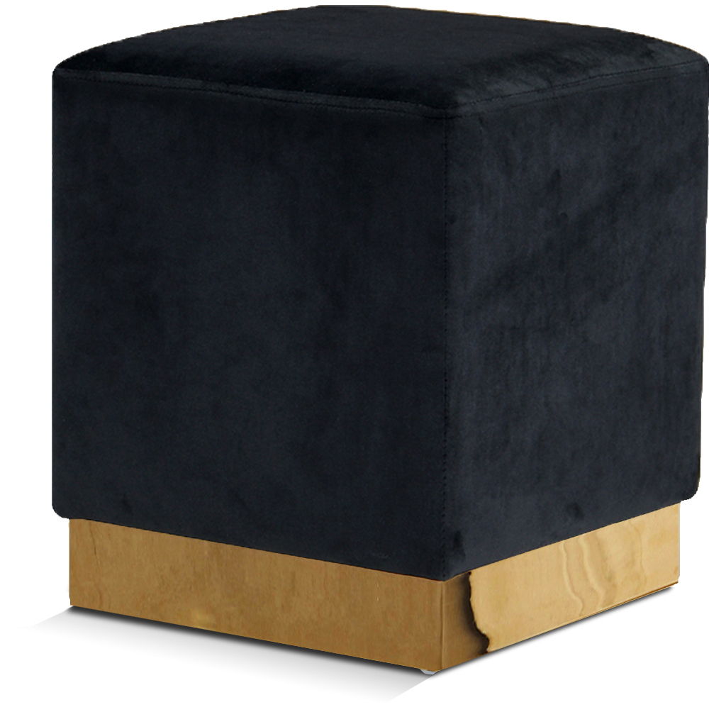 Jax - Stool Ottoman with Gold Base - Urban Living Furniture (Los Angeles, CA)