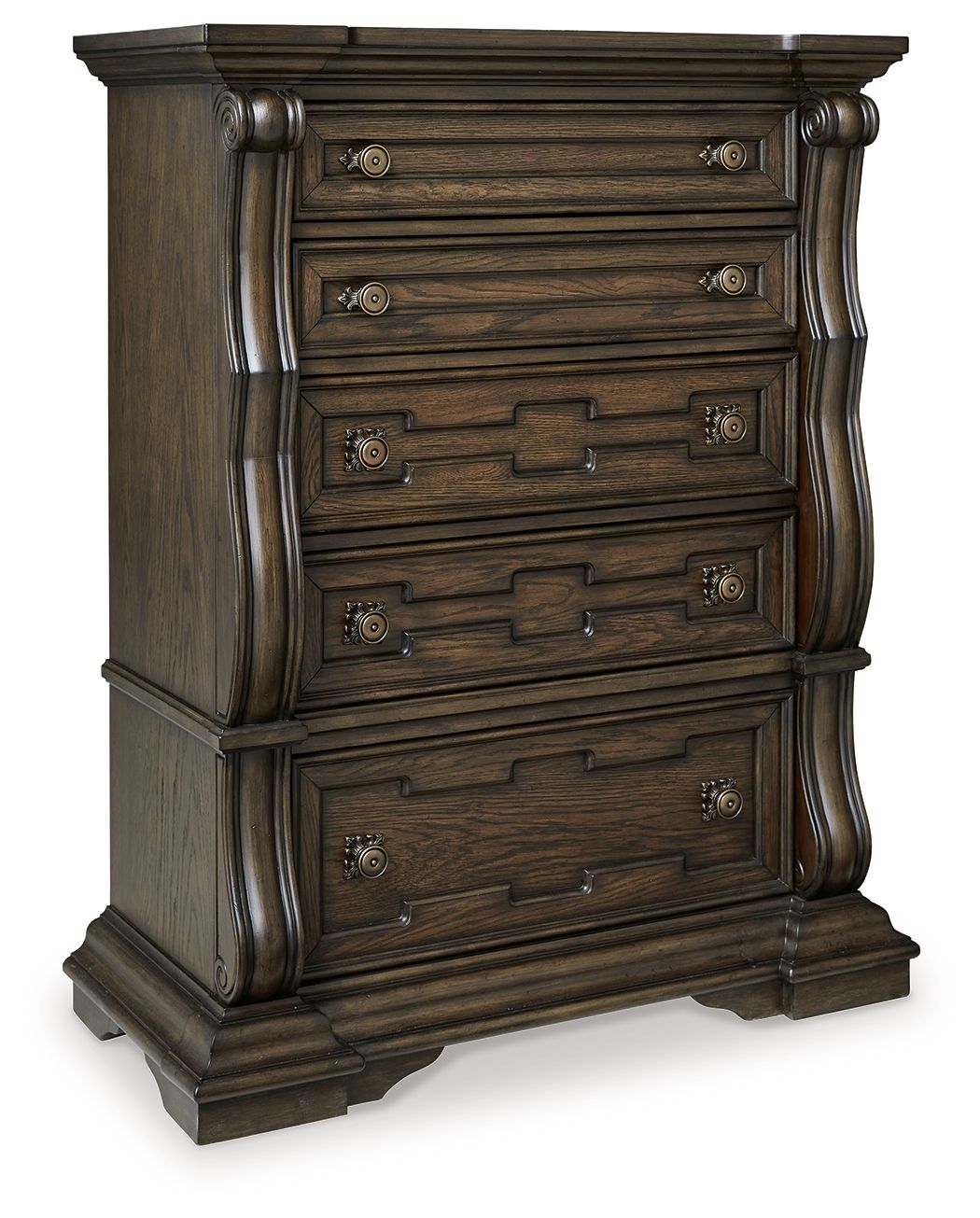 Maylee - Dark Brown - Five Drawer Chest - Urban Living Furniture (Los Angeles, CA)