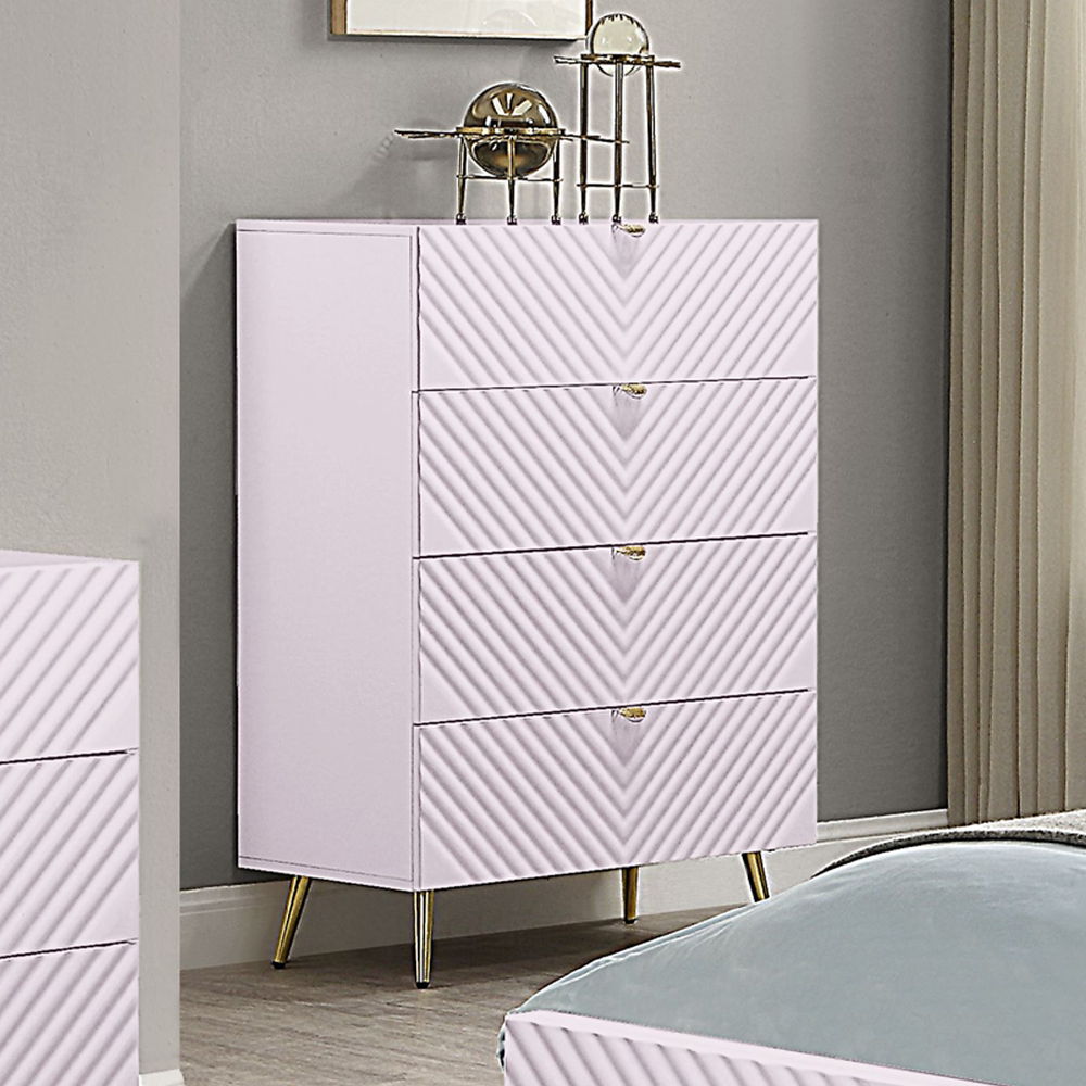 Gaines - Chest - Pink High Gloss - Urban Living Furniture (Los Angeles, CA)