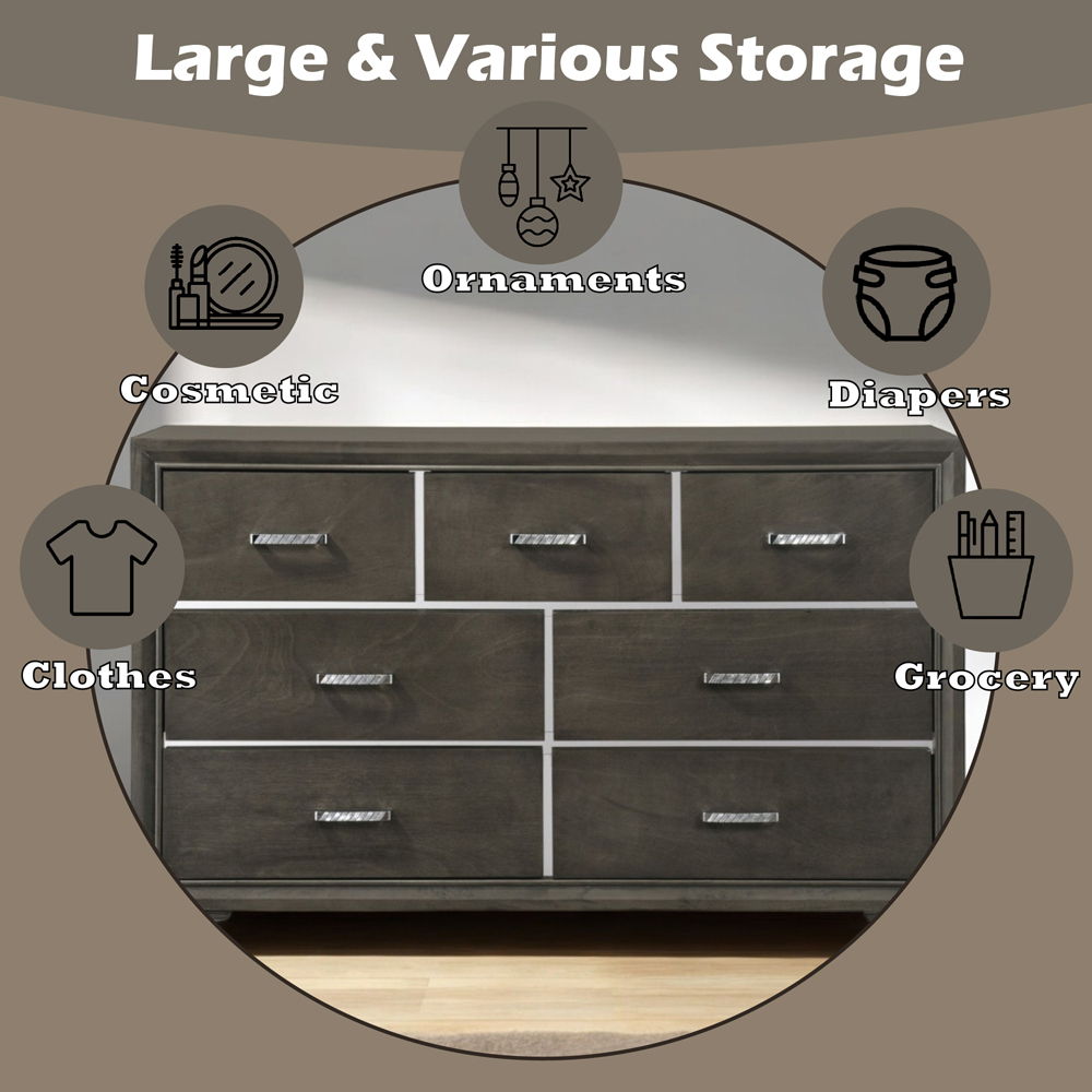 Carine II - Dresser - Gray - Urban Living Furniture (Los Angeles, CA)