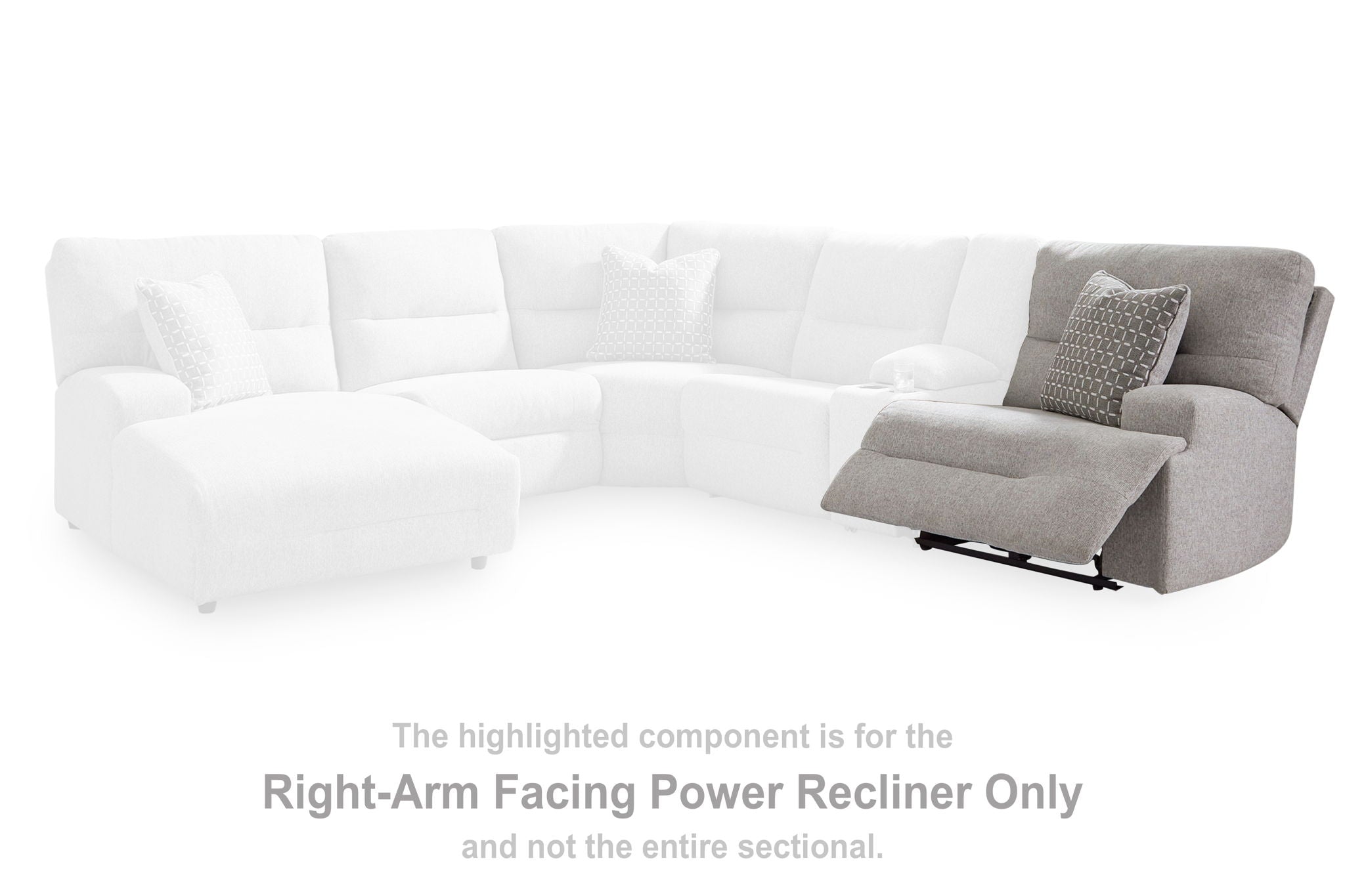 Acklen Place - Pewter - Raf Zero Wall Power Recliner - Urban Living Furniture (Los Angeles, CA)
