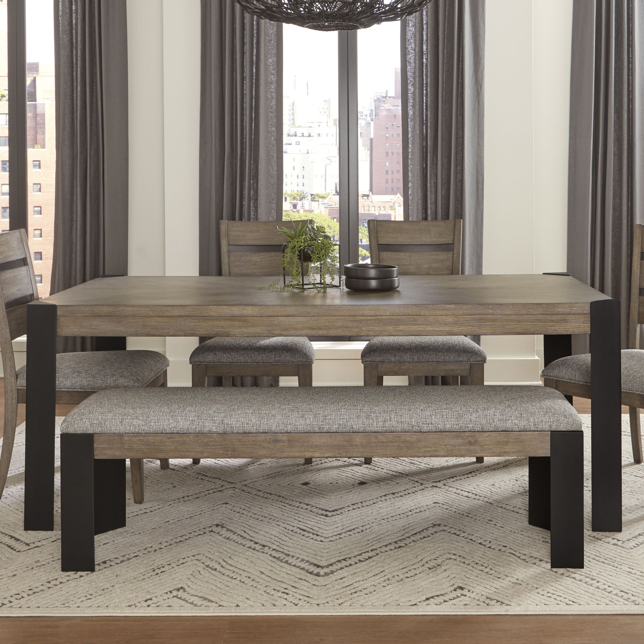 Cedar Fork - Dining Bench - Smoked Arabica - Urban Living Furniture (Los Angeles, CA)