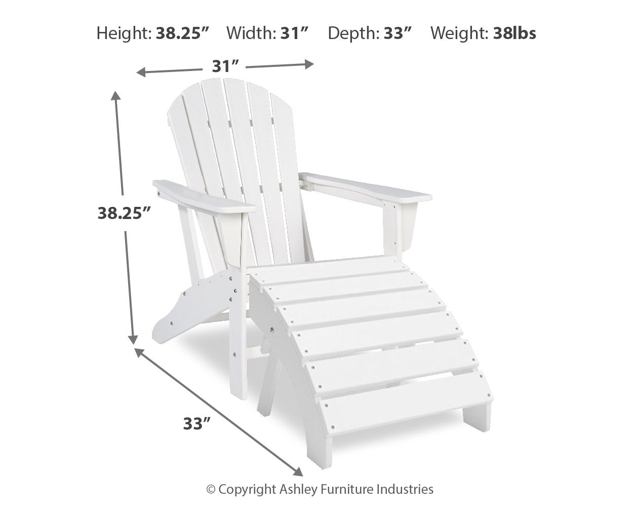 Sundown Treasure - Outdoor Adirondack Chair - Urban Living Furniture (Los Angeles, CA)
