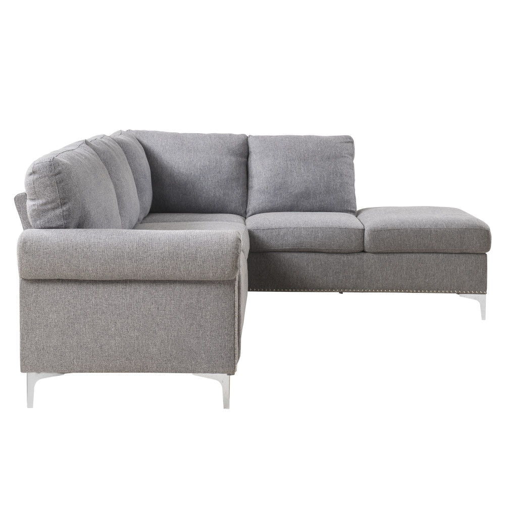 Melvyn - Sectional Sofa - Gray Fabric - Urban Living Furniture (Los Angeles, CA)