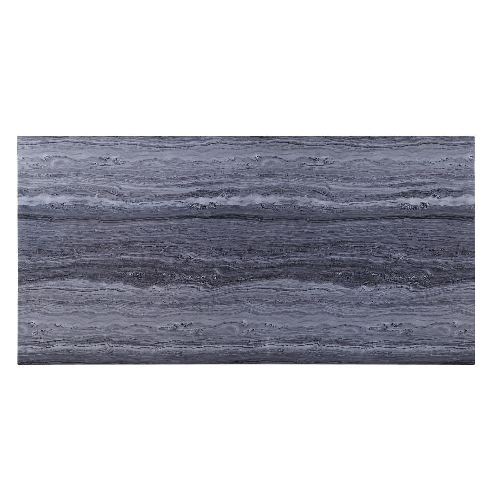 Cambrie - Dining Table With Engineered Stone Top - Engineered Stone Top & Mirrored Silver - Urban Living Furniture (Los Angeles, CA)