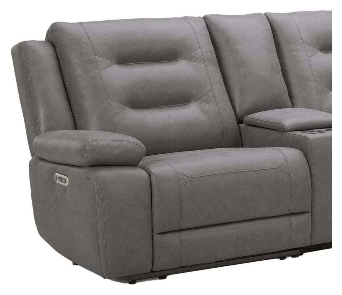Caldwell - Power Left Arm Facing Recliner - Tahoe Charcoal - Urban Living Furniture (Los Angeles, CA)