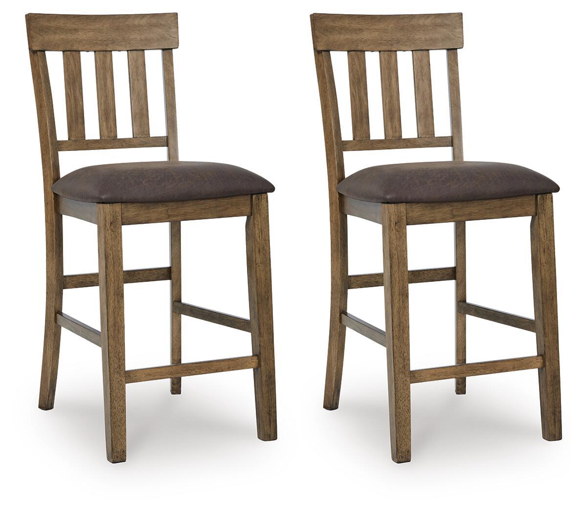 Urbinforte - Upholstered Barstool (Set of 2) - Light Brown - Urban Living Furniture (Los Angeles, CA)