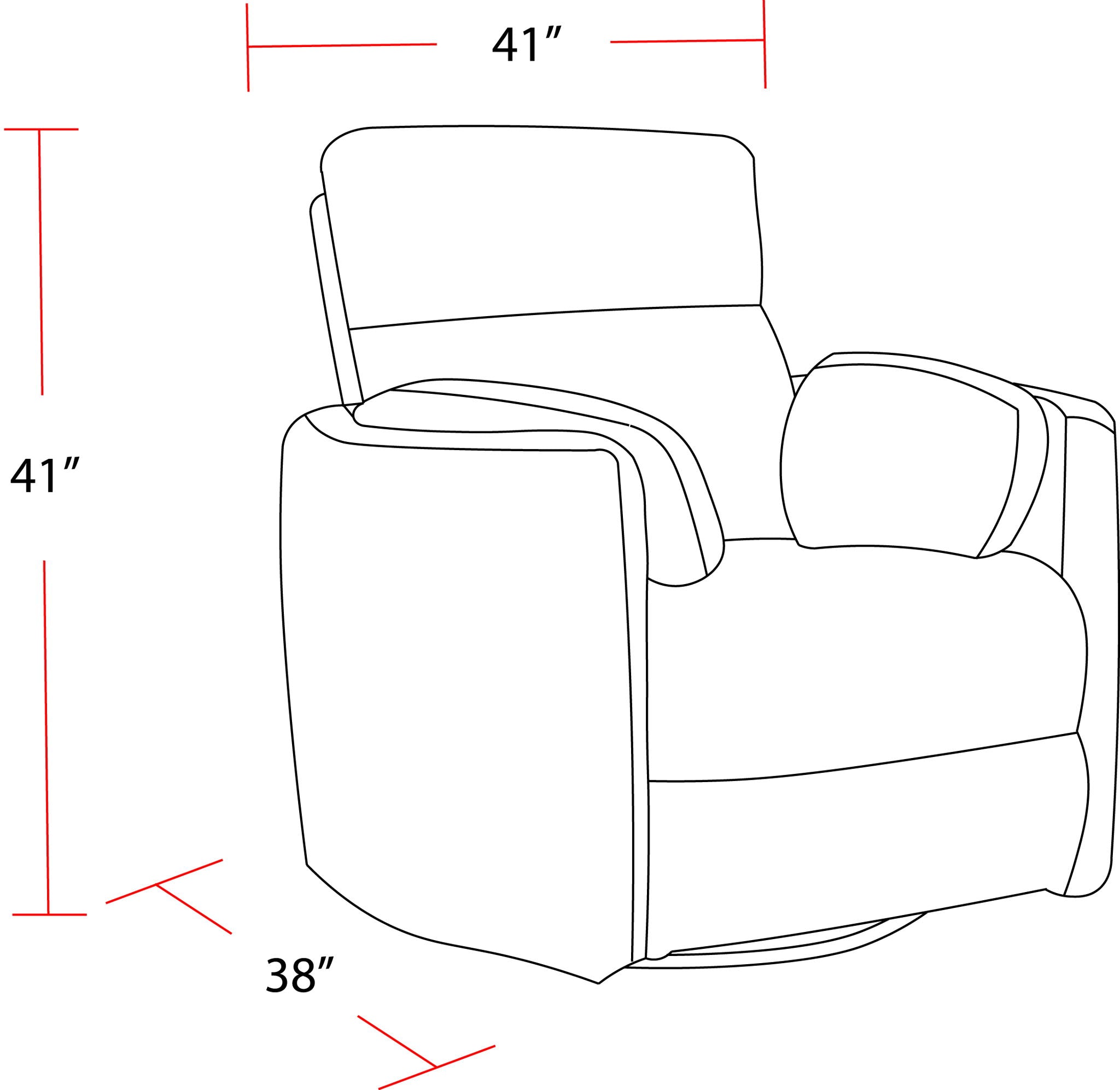 Radius - Manual Swivel Recliner - Urban Living Furniture (Los Angeles, CA)