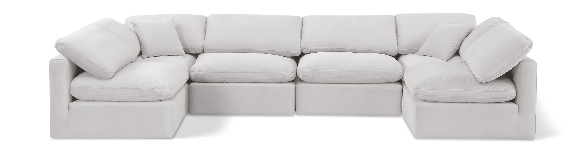 Indulge - Velvet 6 Piece Modular U-Shaped Sectional - Urban Living Furniture (Los Angeles, CA)