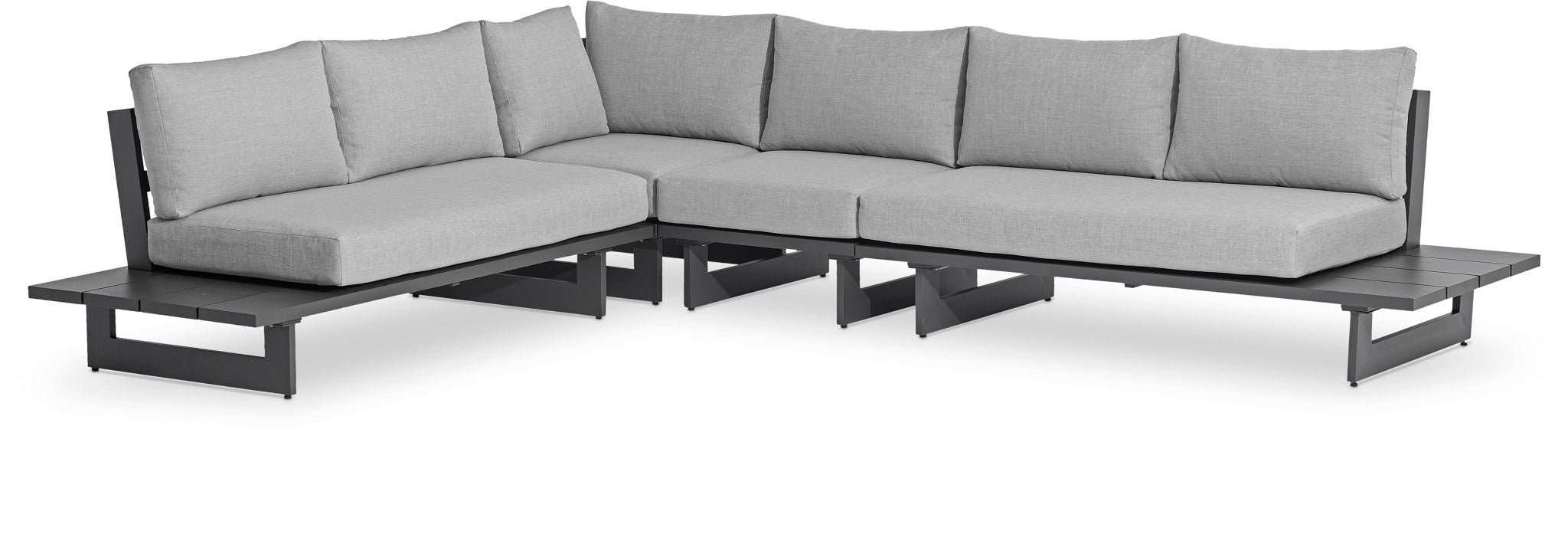 Maldives - 4 Piece Water Resistant Outdoor Patio Modular Sectional With Gray Base - Urban Living Furniture (Los Angeles, CA)