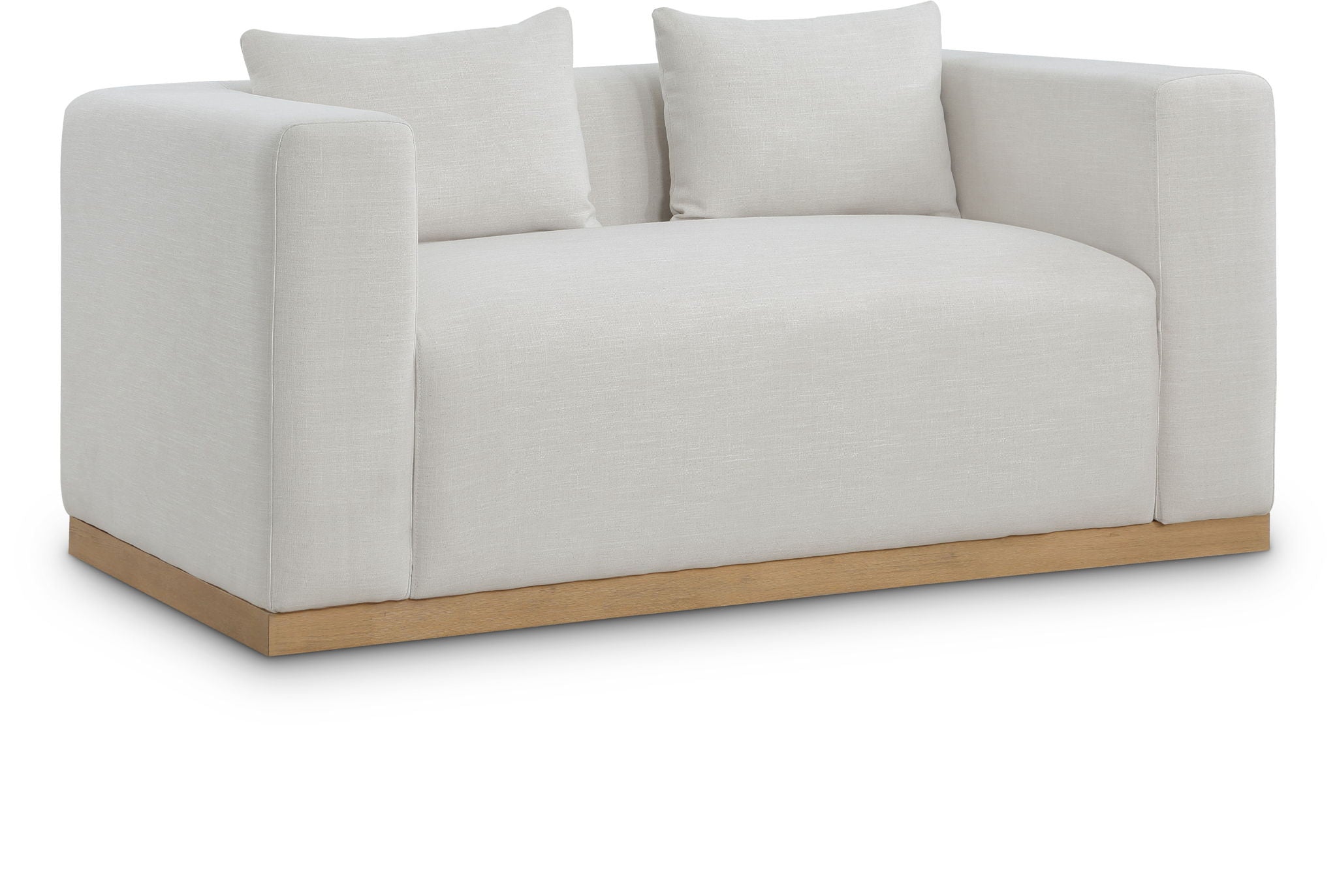 Alfie - Linen Textured Fabic Loveseat - Urban Living Furniture (Los Angeles, CA)