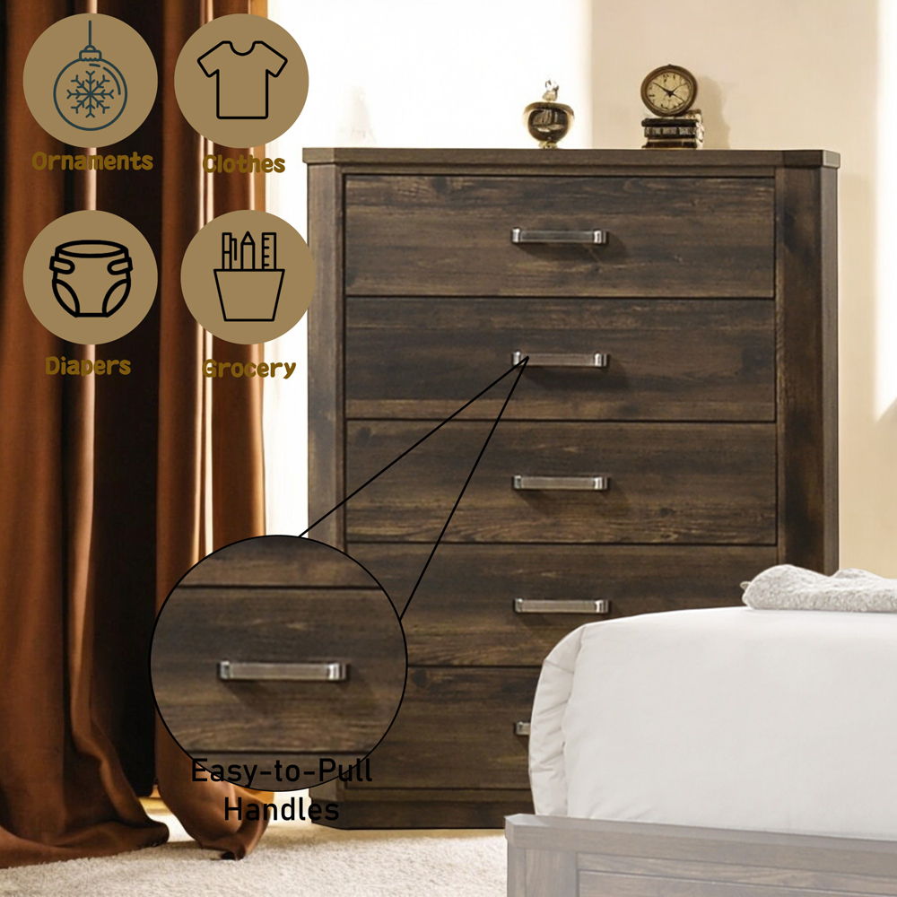 Elettra - Chest - Rustic Walnut - Urban Living Furniture (Los Angeles, CA)