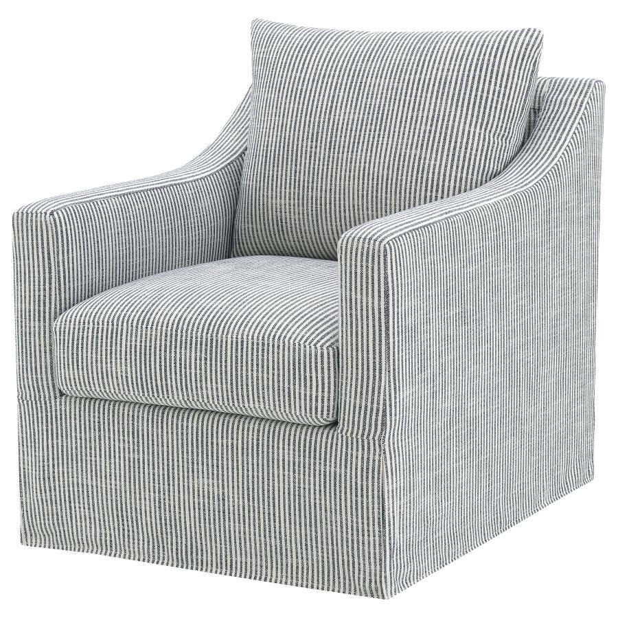 Winter - Upholstered Sloped Arm Accent Swivel Chair - Urban Living Furniture (Los Angeles, CA)