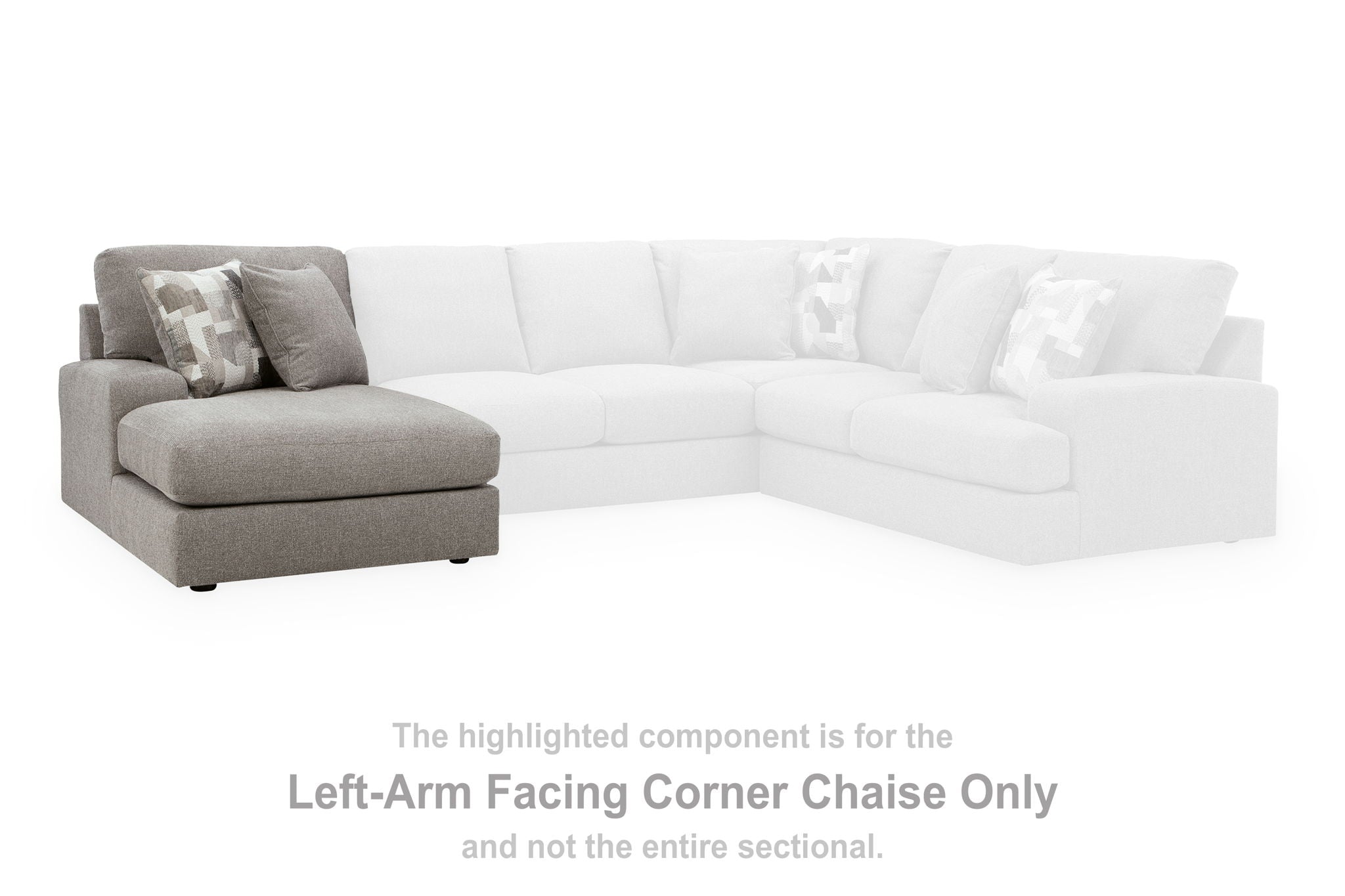 Lindon - LAF Corner Chaise - Smoke - Urban Living Furniture (Los Angeles, CA)