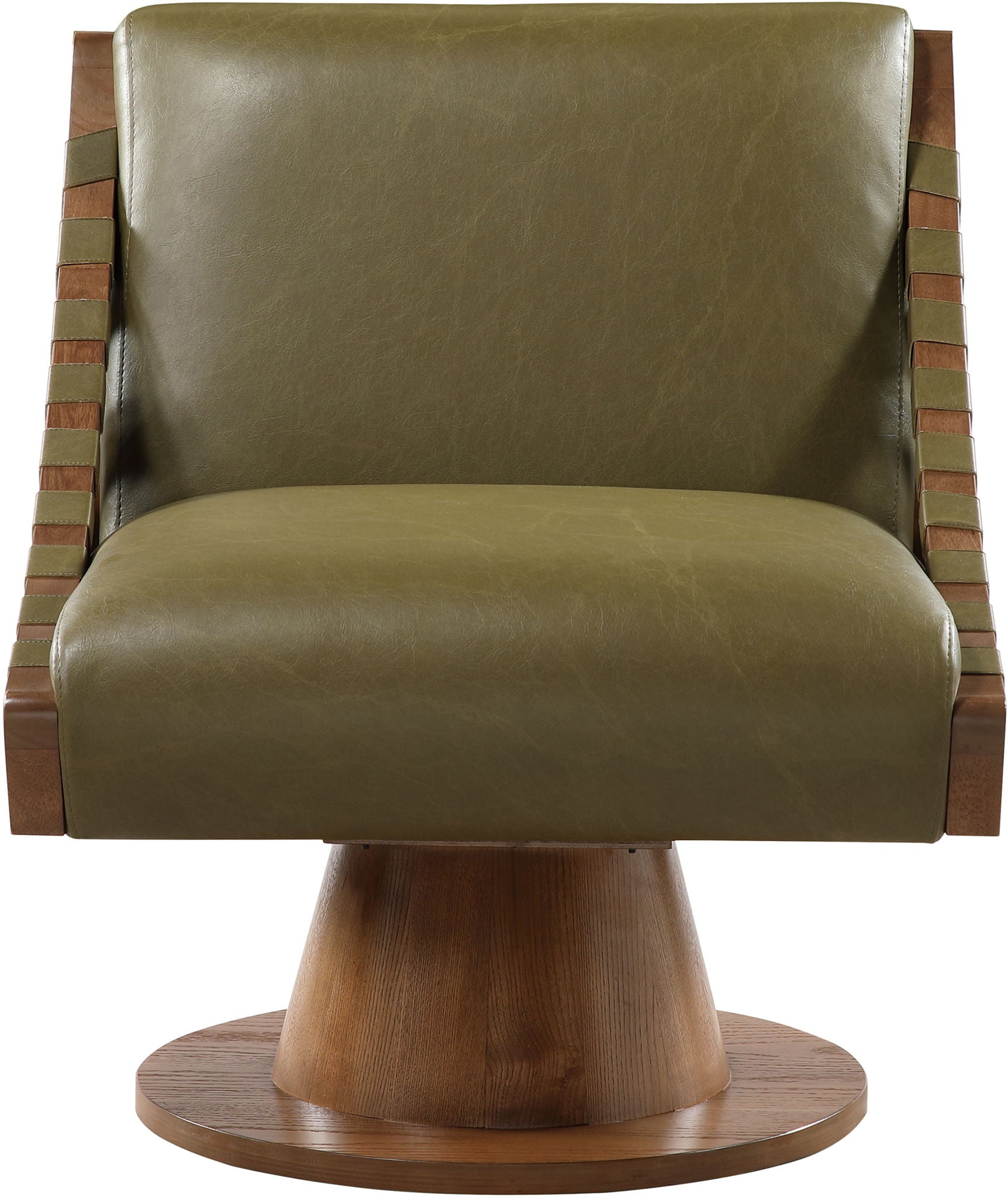 Millwin - Swivel Accent Chair With Brown Base - Urban Living Furniture (Los Angeles, CA)