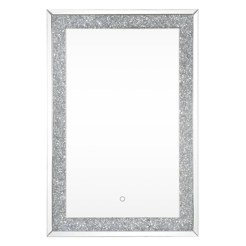 Noralie - 47" Accent Mirror With LED - Mirrored & Faux Diamonds - Urban Living Furniture (Los Angeles, CA)