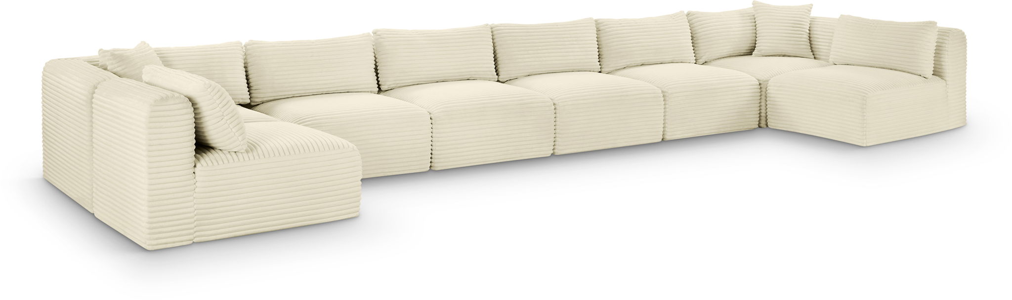 Shaggy - 8 Piece Modular U-Shaped Armless Sectional - Urban Living Furniture (Los Angeles, CA)