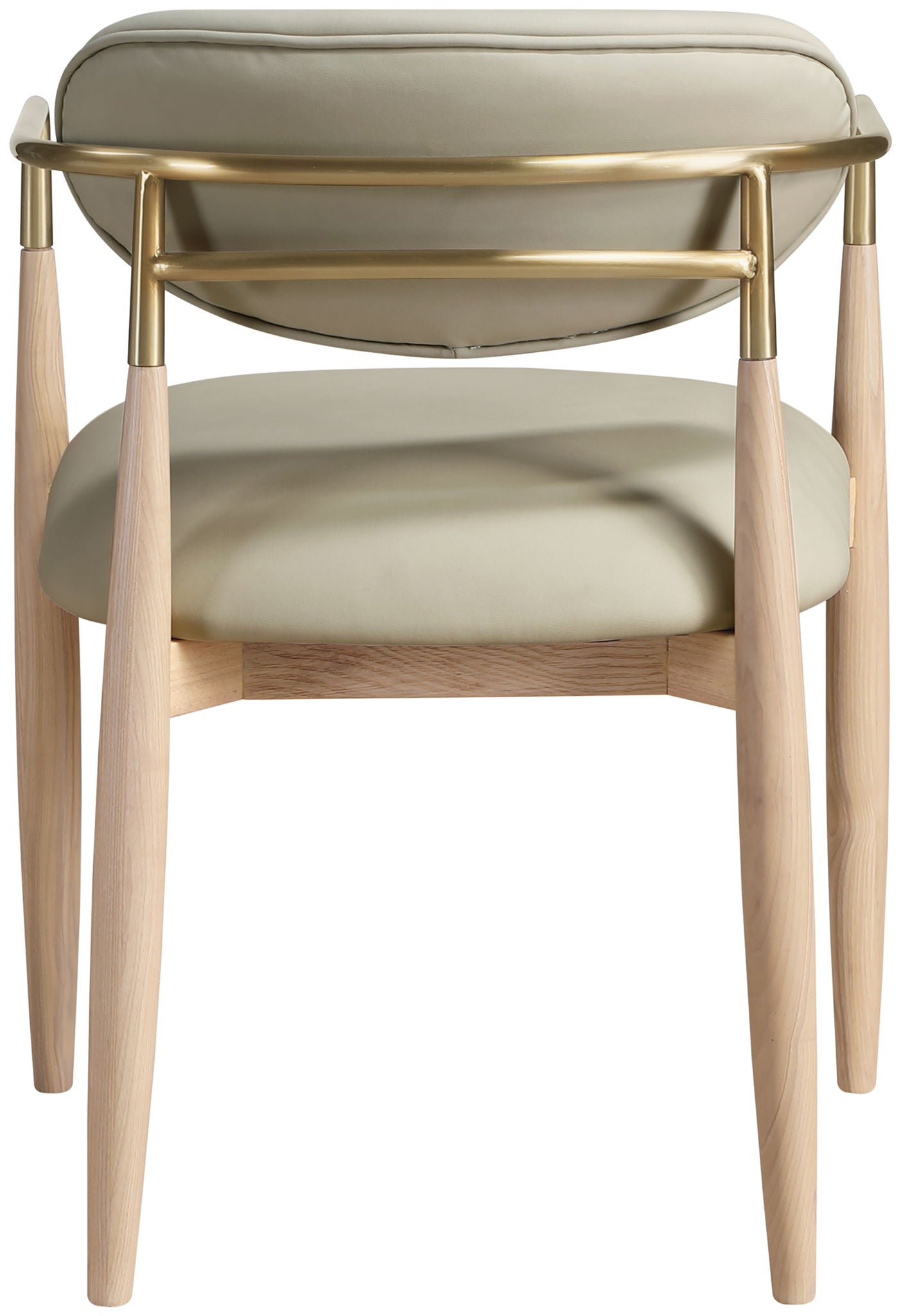 Riccio - Dining Arm Chair (Set of 2) - Natural And Gold Frame - Urban Living Furniture (Los Angeles, CA)