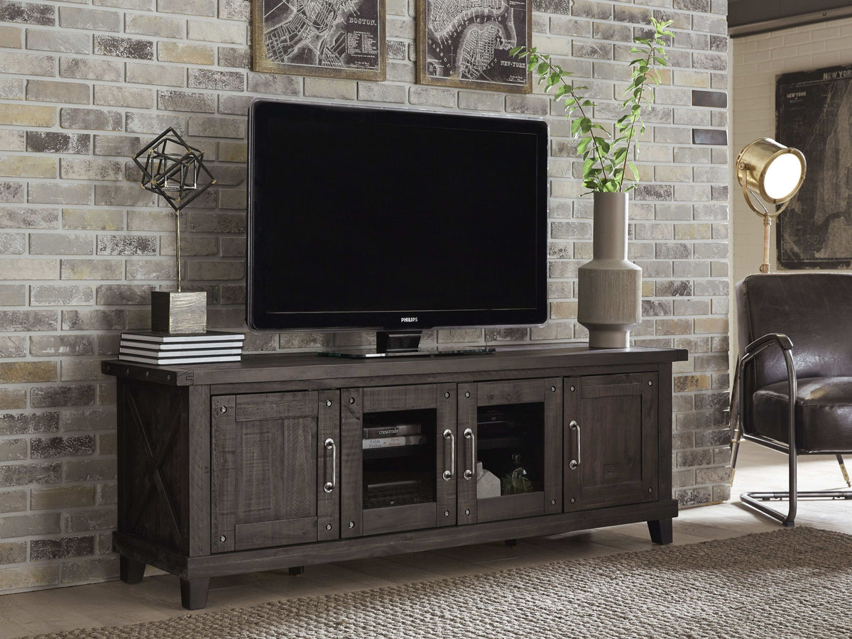 Yosemite - Solid Wood Four Door Media Console - Cafe
