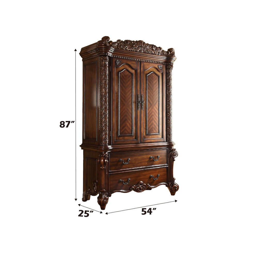 Vendome - Wardrobe/TV Armoire - Cherry - Urban Living Furniture (Los Angeles, CA)