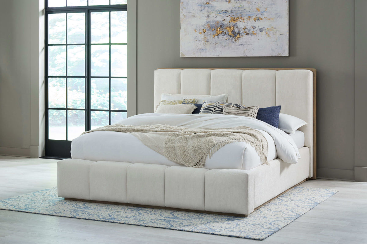 Gardenia - Wood Frame Upholstered Platform Bed