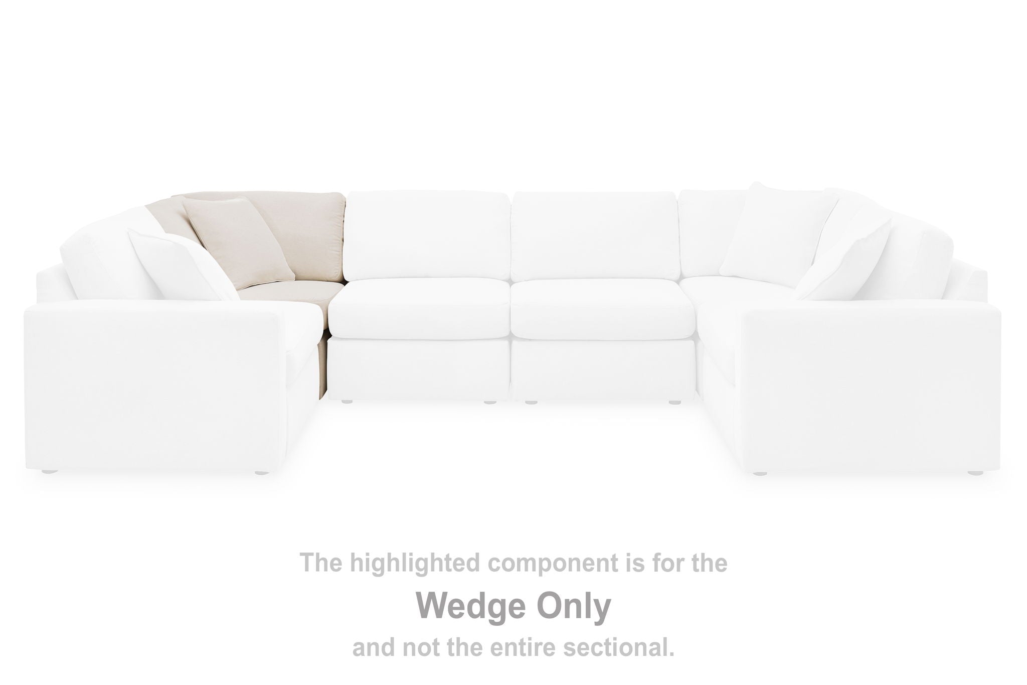 Modmax - Oyster - Wedge - Urban Living Furniture (Los Angeles, CA)