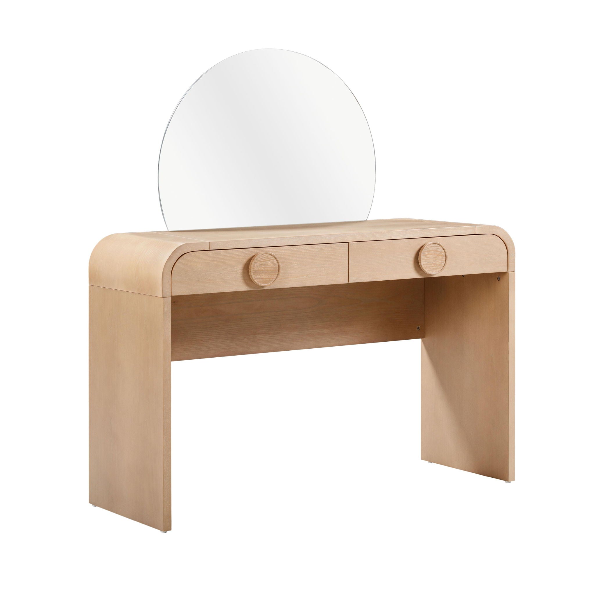 Moonrise - 2 Drawer Vanity Desk - Natural Ash - Urban Living Furniture (Los Angeles, CA)