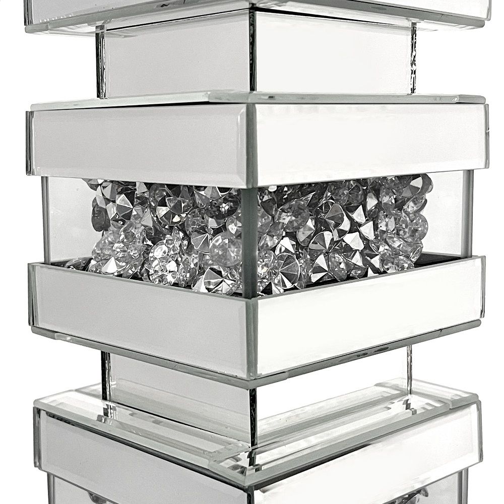 Noralie - Table Lamp - Mirrored & Faux Diamonds - Urban Living Furniture (Los Angeles, CA)