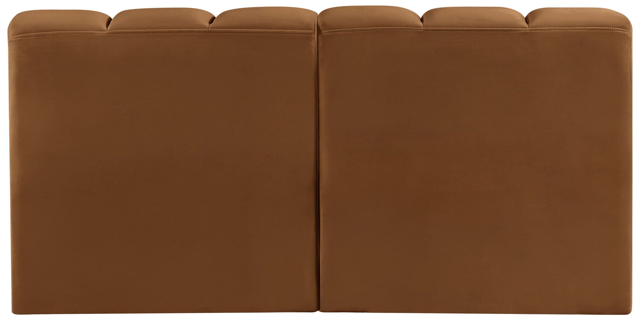 Arc - Velvet 2 Pieces Modular Sofa - Saddle - Urban Living Furniture (Los Angeles, CA)