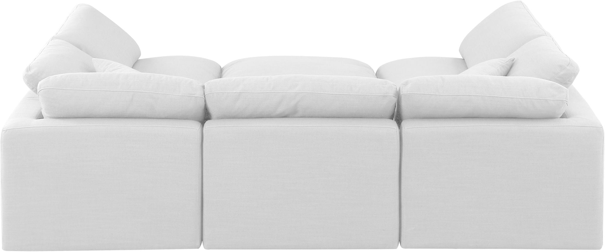 Indulge - Linen 6 Piece Modular Sectional - White - Urban Living Furniture (Los Angeles, CA)