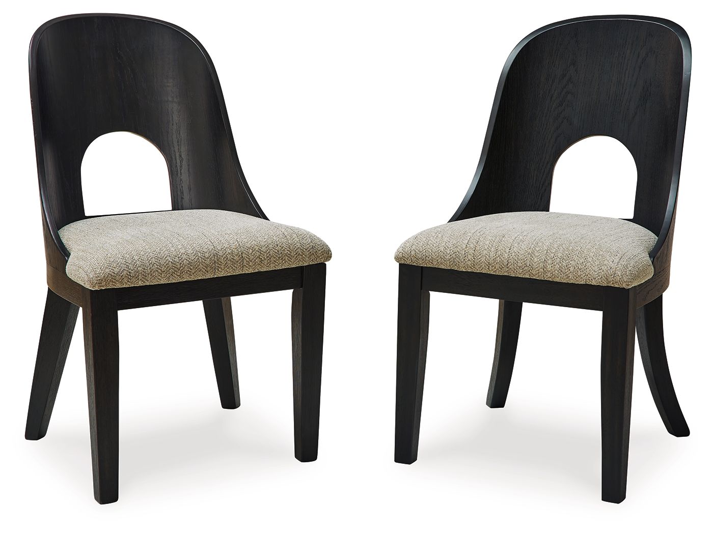 Rowanbeck - Gray / Black - Dining Upholstered Side Chair (Set of 2) - Urban Living Furniture (Los Angeles, CA)