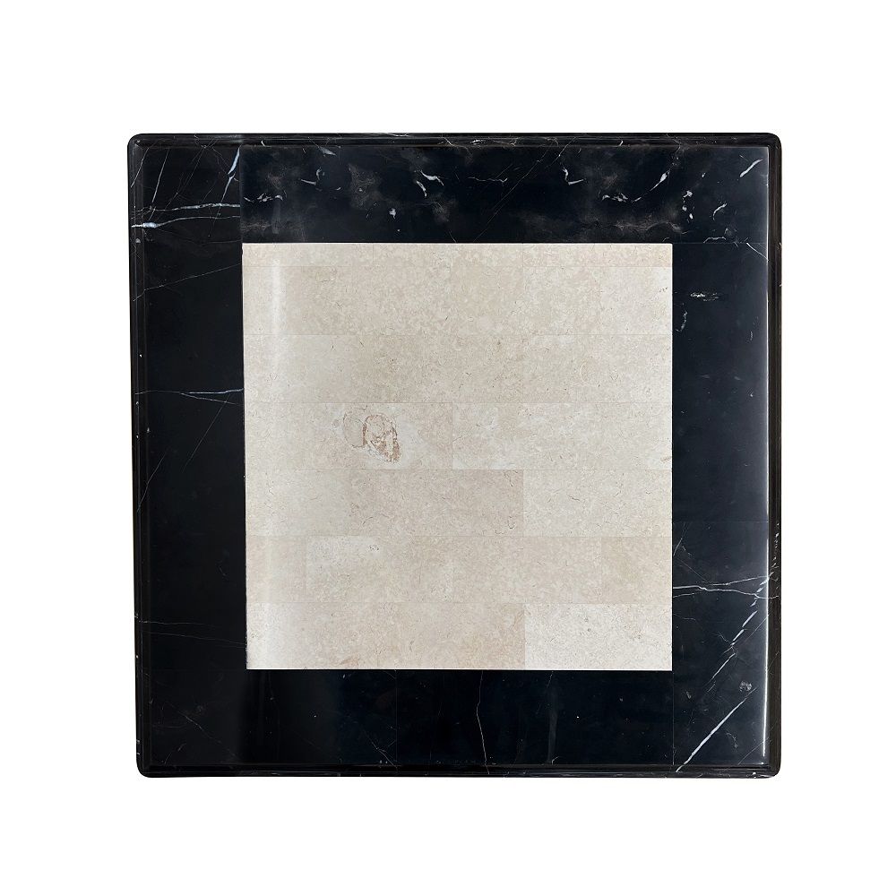 Tayden - End Table With Marble Top - Marble Top & Black - Urban Living Furniture (Los Angeles, CA)