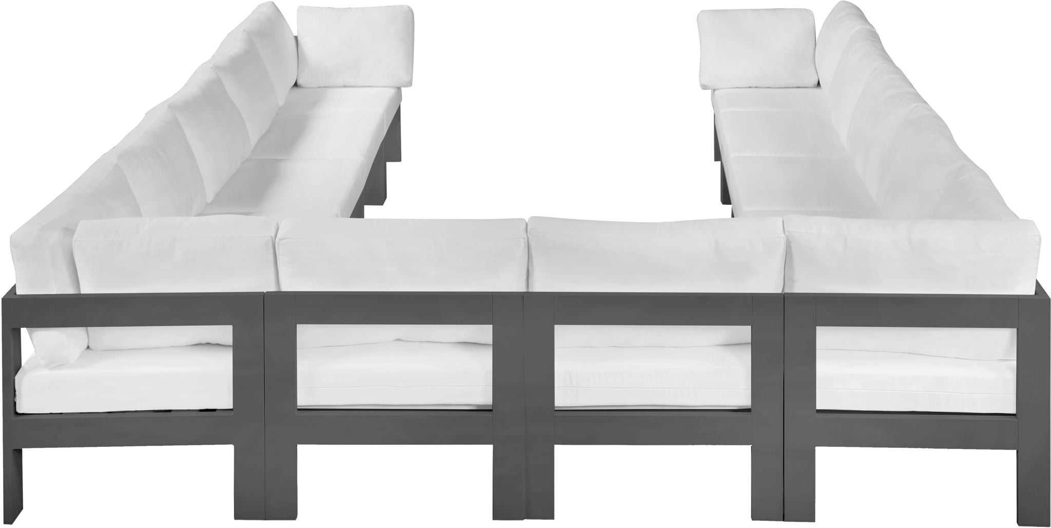 Nizuc - Outdoor Patio 12 Piece Modular Sectional With Gray Frame - Urban Living Furniture (Los Angeles, CA)