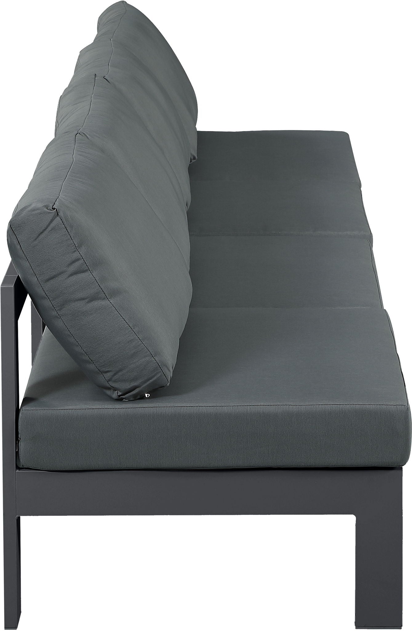 Nizuc - Outdoor Patio 4 Seat Armless Modular Sofa With Gray Frame - Urban Living Furniture (Los Angeles, CA)