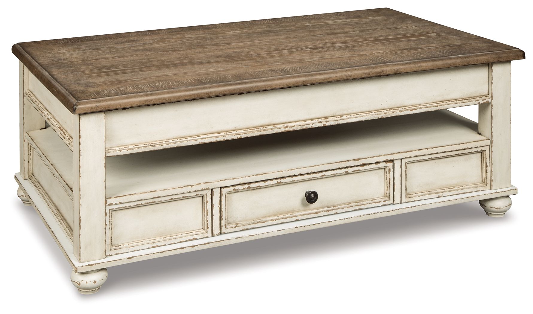 Realyn - Lift Top Cocktail Table - White / Brown - Urban Living Furniture (Los Angeles, CA)