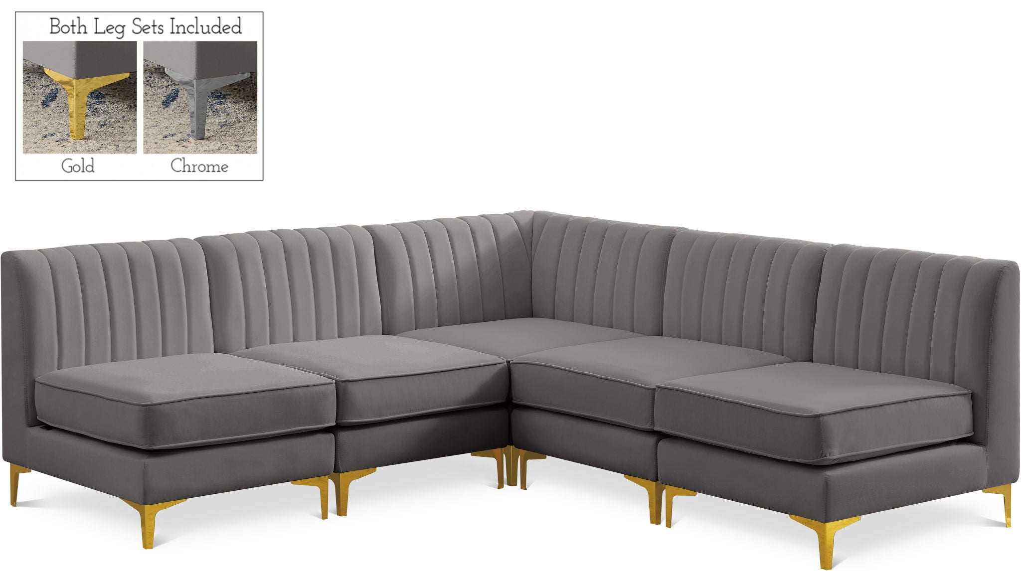 Alina - 5 Piece Armless Sectional - Urban Living Furniture (Los Angeles, CA)