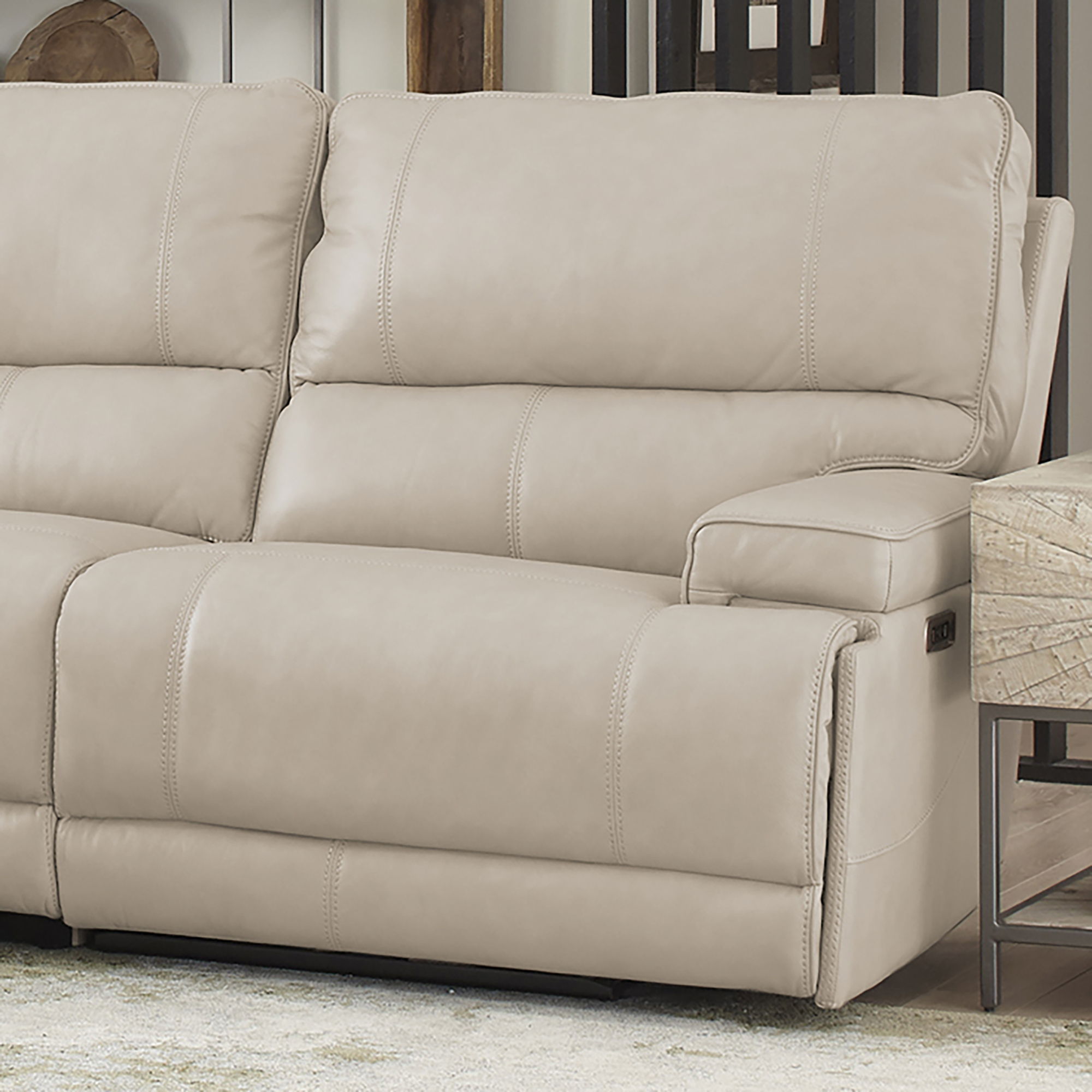 Whitman - Powered by Freemotion Power Cordless Right Arm Facing Recliner - Verona Linen - Urban Living Furniture (Los Angeles, CA)