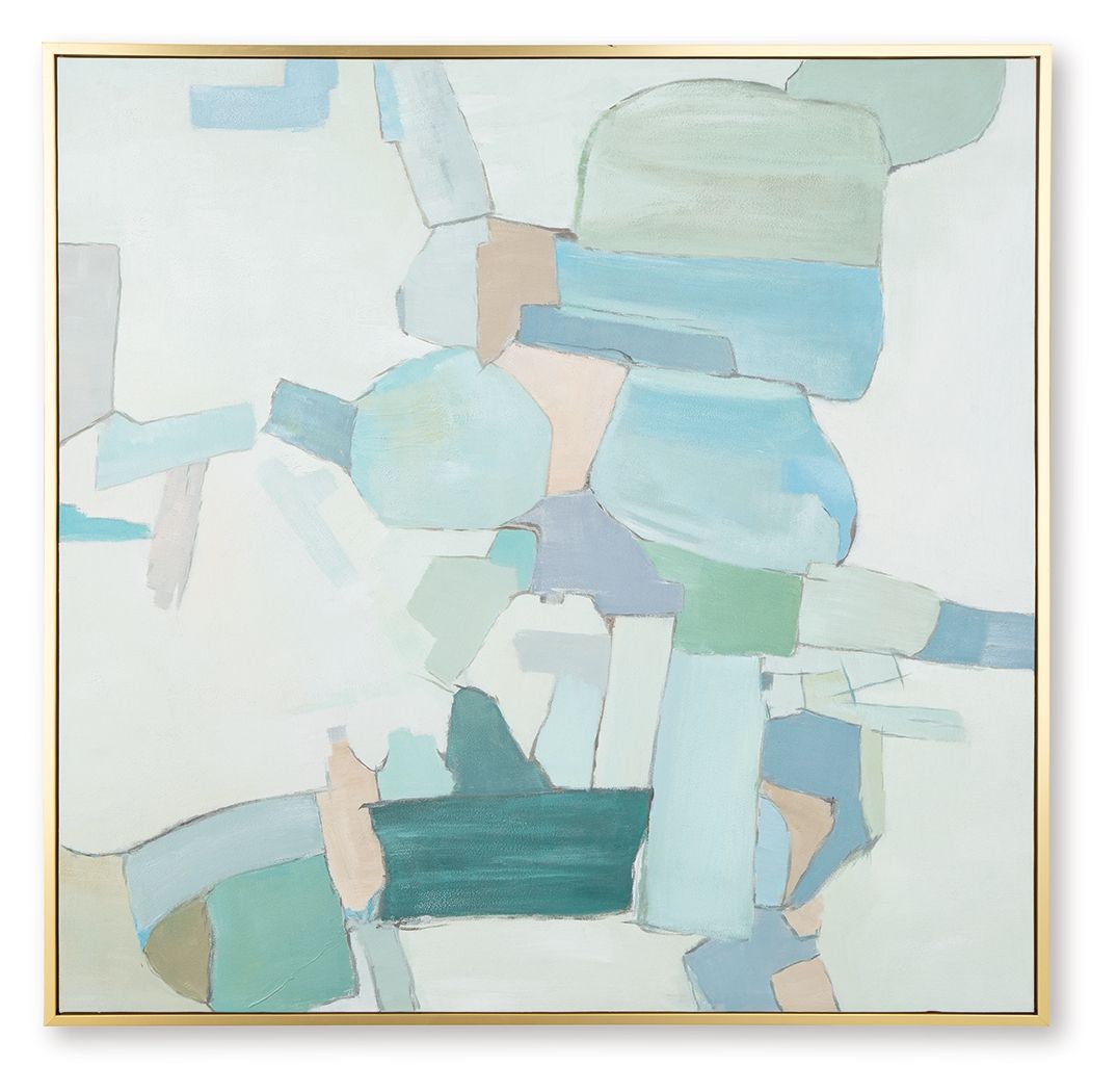 Wynburn - White / Blue / Green - Wall Art - Urban Living Furniture (Los Angeles, CA)