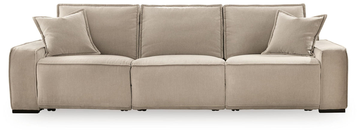 Carceri - 3-Piece Power Sectional Reclining Sofa With Armless Power Recliner - Cashmere