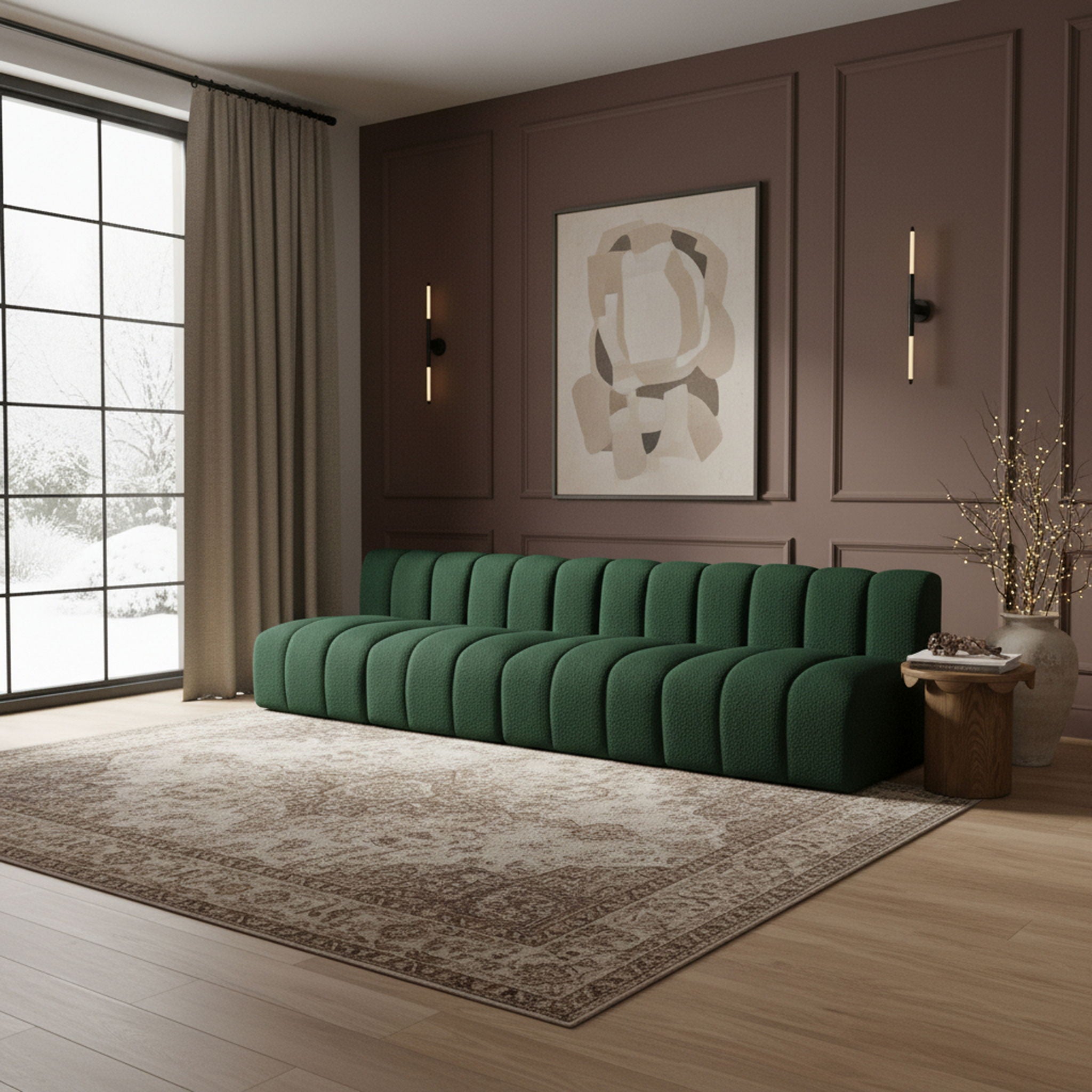 Arc - Boucle Fabric 4 Seats Modular Sofa - Urban Living Furniture (Los Angeles, CA)