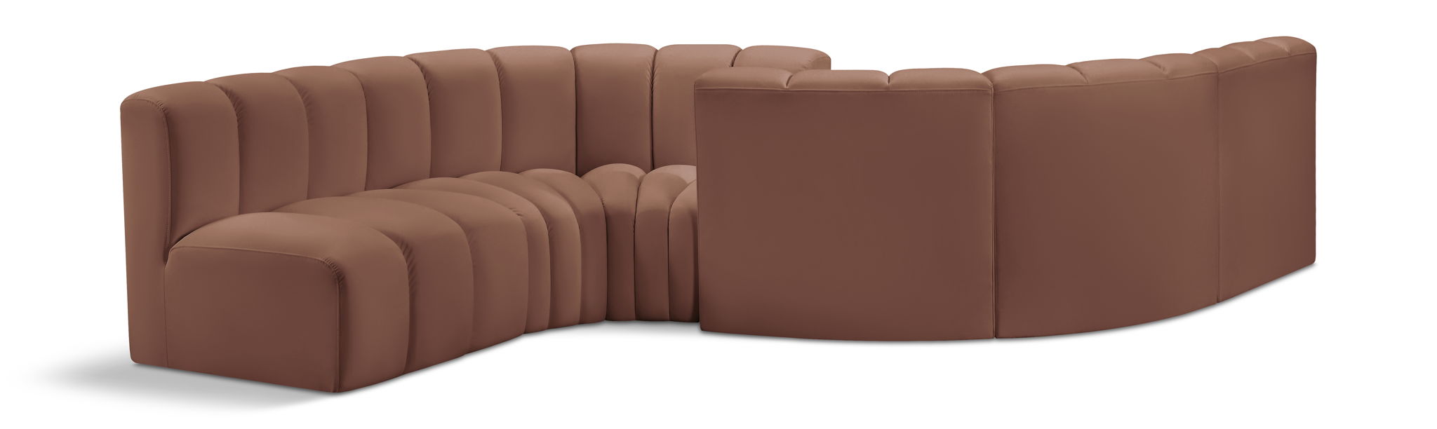 Arc - Faux Leather 6 Piece Modular Sofa - Urban Living Furniture (Los Angeles, CA)