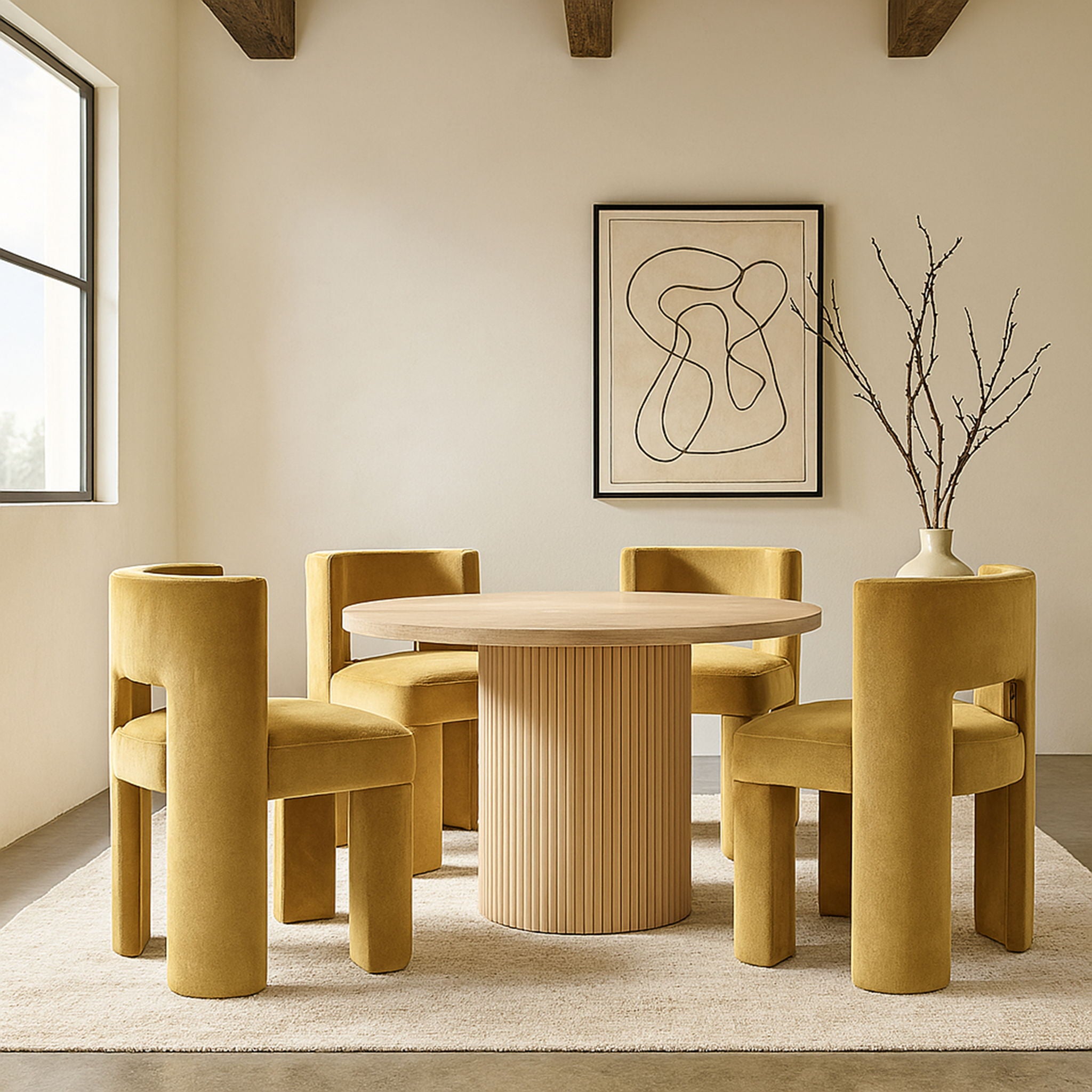 Zuno - Velvet Performance Fabric Upholstered Dining Chair (Set of 2) - Urban Living Furniture (Los Angeles, CA)