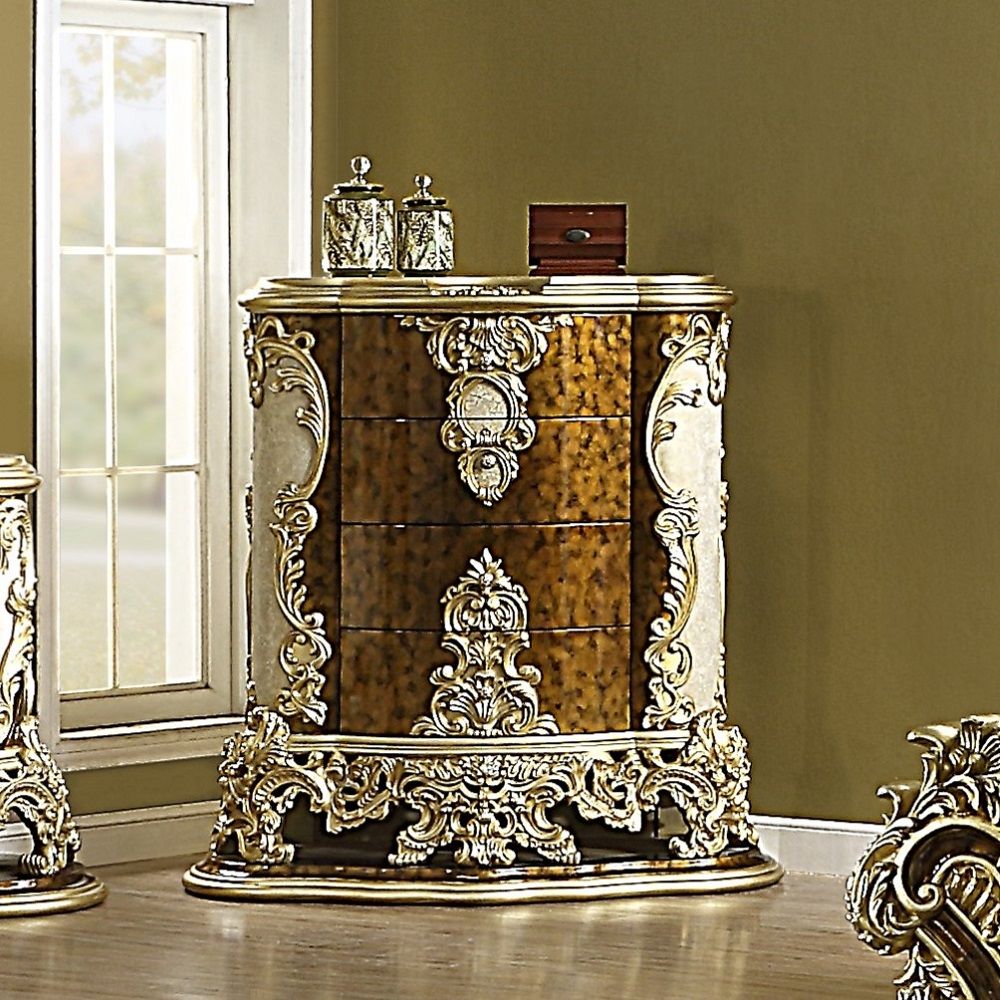 Desiderius - Chest - Antique Gold & Hand Painted Brown - Urban Living Furniture (Los Angeles, CA)