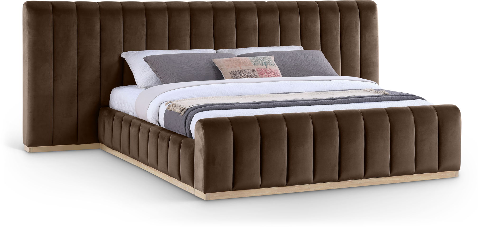 Amara - Velvet Upholstered Bed - Urban Living Furniture (Los Angeles, CA)