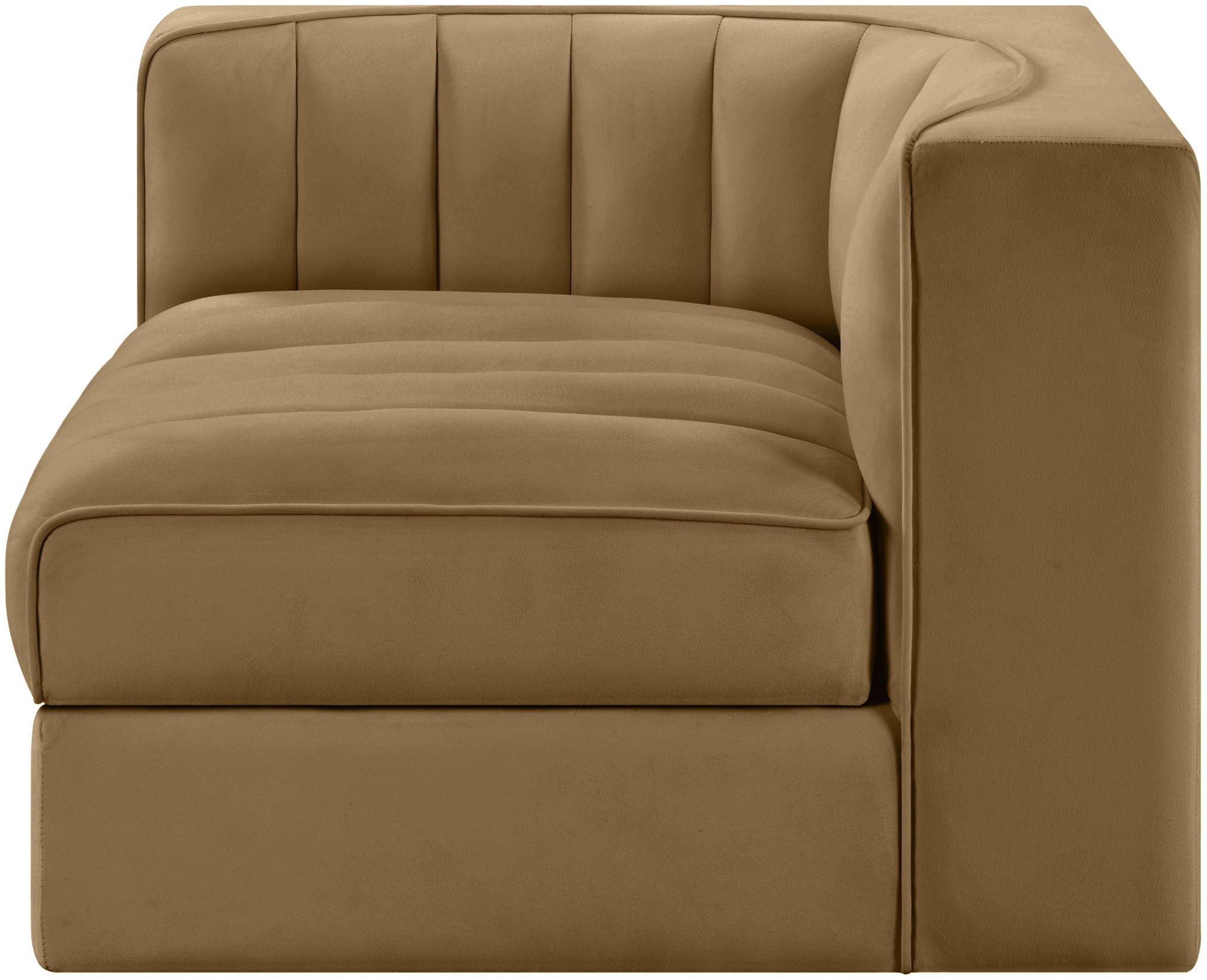 Rummi - Velvet Performance Fabric Upholstered Modular Corner Chair - Urban Living Furniture (Los Angeles, CA)