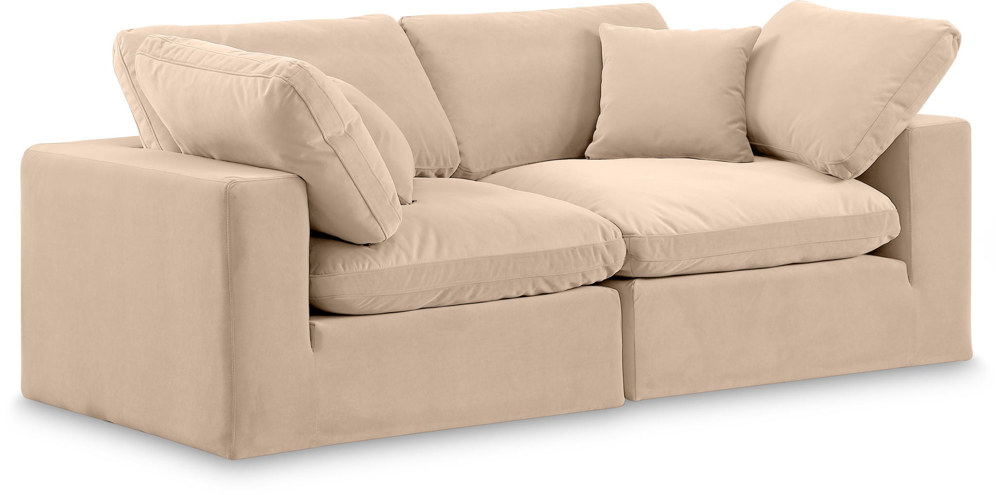 Comfy - Velvet Modular Sofa 2 Seats - Urban Living Furniture (Los Angeles, CA)