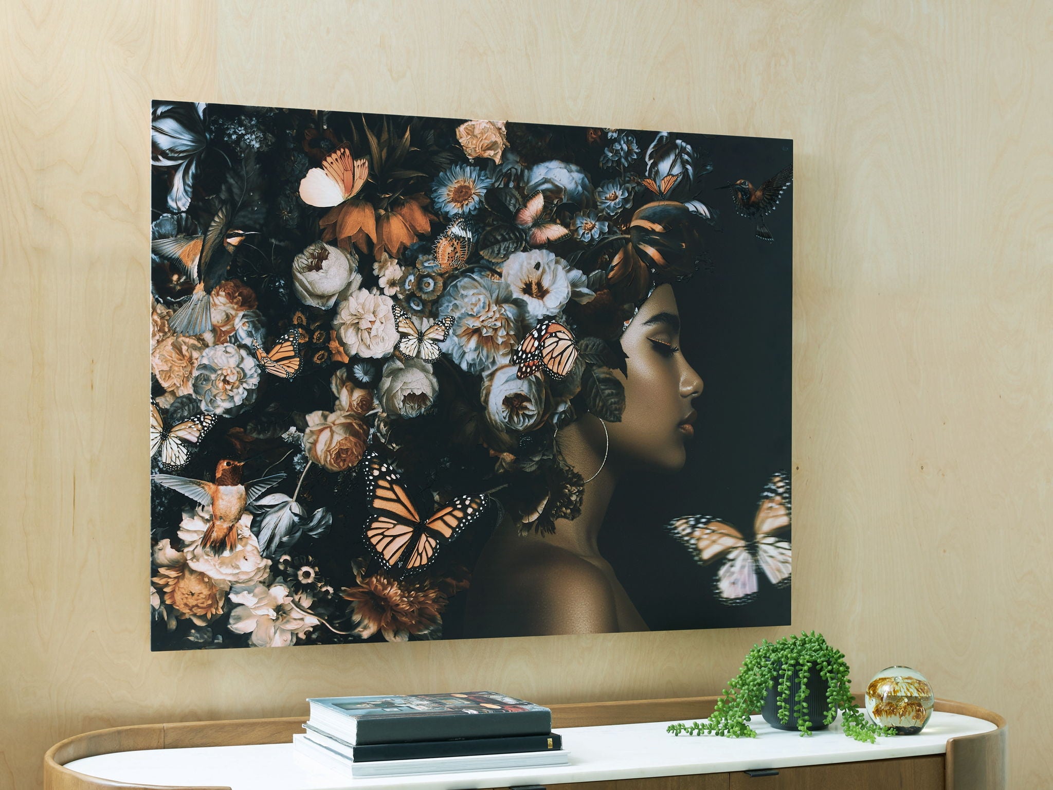 Valfer - Orange / Black / White - Wall Art - Urban Living Furniture (Los Angeles, CA)